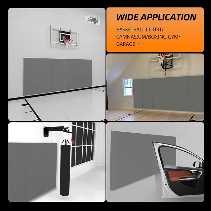 PROGOAL 2"/4" Thick Foam Protection Wall Pad,Gym Basketball-Court - Image 8
