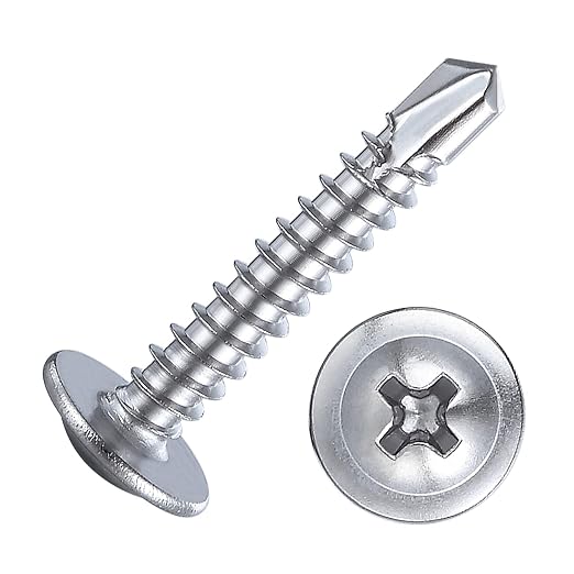 Wensilon(300pcs)#8×3/4”for Sheet Metal Self-Tapping Screws 410 Stainless Steel - Image 8