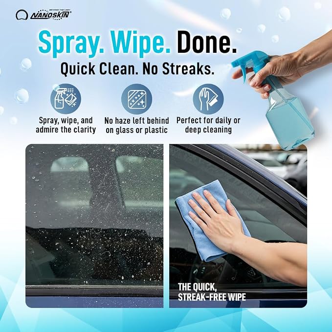 Nanoskin CRYSTAL-CLEAR VOC-Free Glass Cleaner, 32 Oz. Pack - Image 7