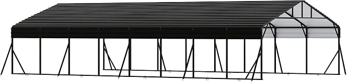 20 x 40 FT Metal Carport with Galvanized Steel Roof, Heavy Duty Metal Roof - Image 8