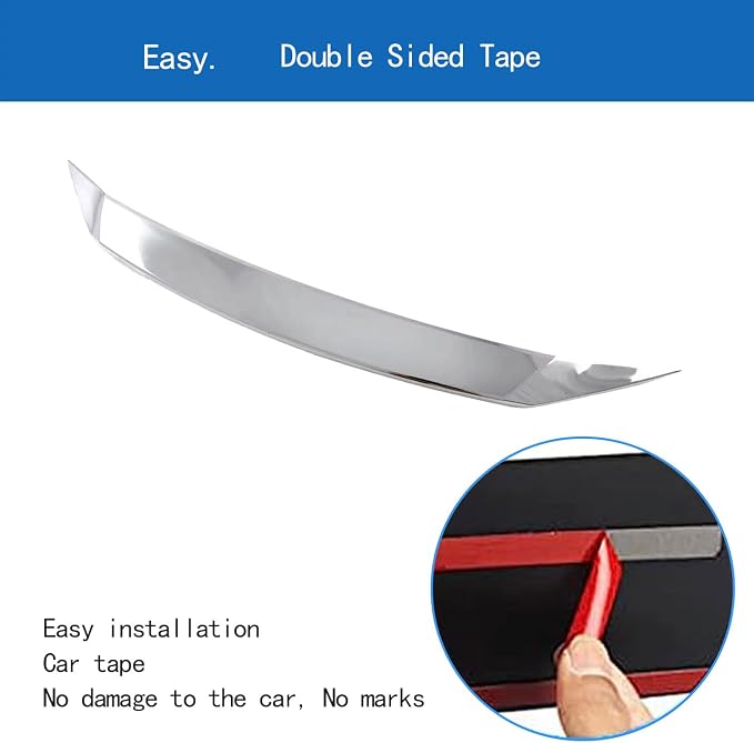 Front Hood Air Deflector,Car Bonnet Molding Cover Trim Fit - Image 4
