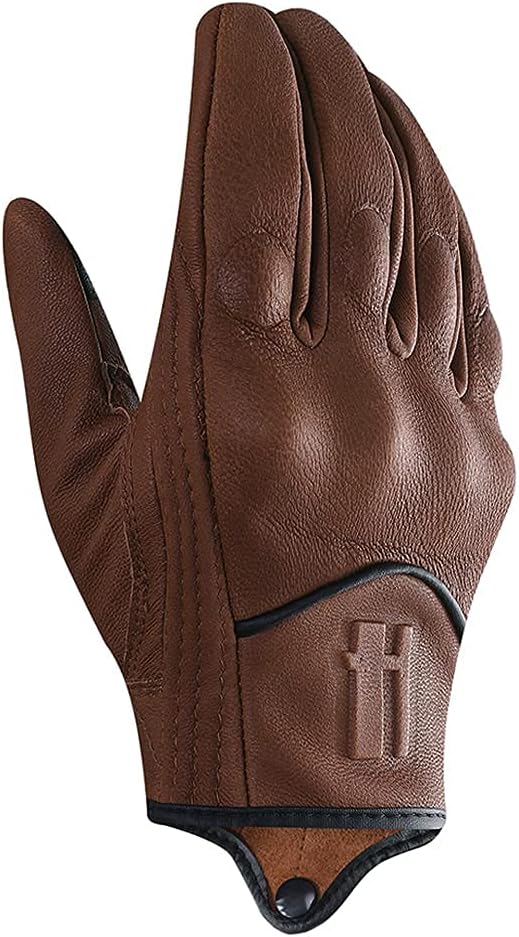 Harssidanzar Women's Motorcycle Gloves, Leather Motorcycle Gloves, Motorbike - Image 5