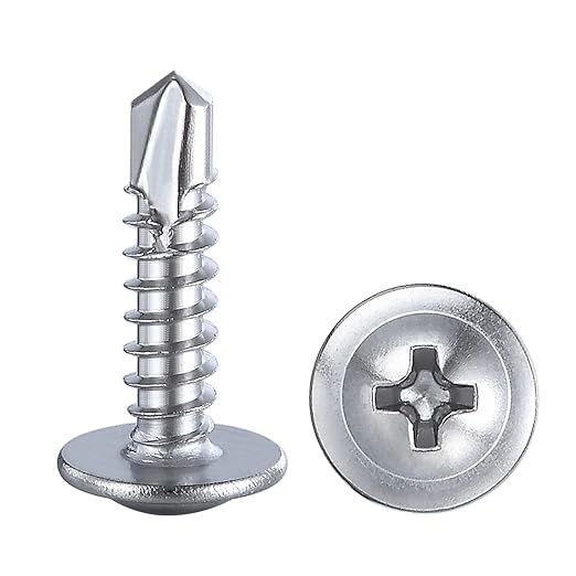 Wensilon(300pcs)#8×5/8”for Sheet Metal Self-Tapping Screws 410 Stainless Steel - Image 8