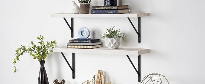 8 Pack L18 x H 12" Black Heavy Duty Shelf Brackets - Image 8