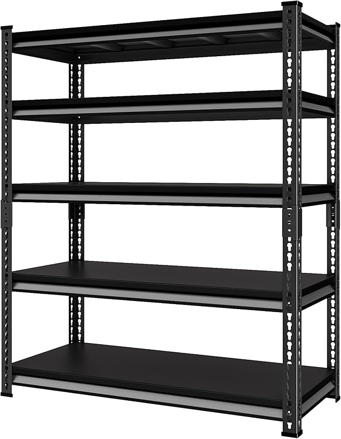 48" W Garage Shelving Heavy Duty,3000LBS Loads Adjustable Garage Storage Shelves by Rufokisa