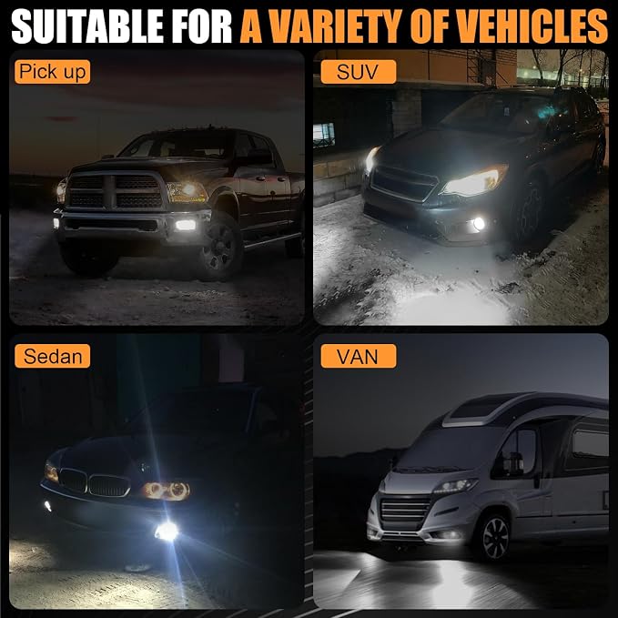 H11 LED Bulbs, H8 H16 Fog Light 6500K Cool White - Image 7