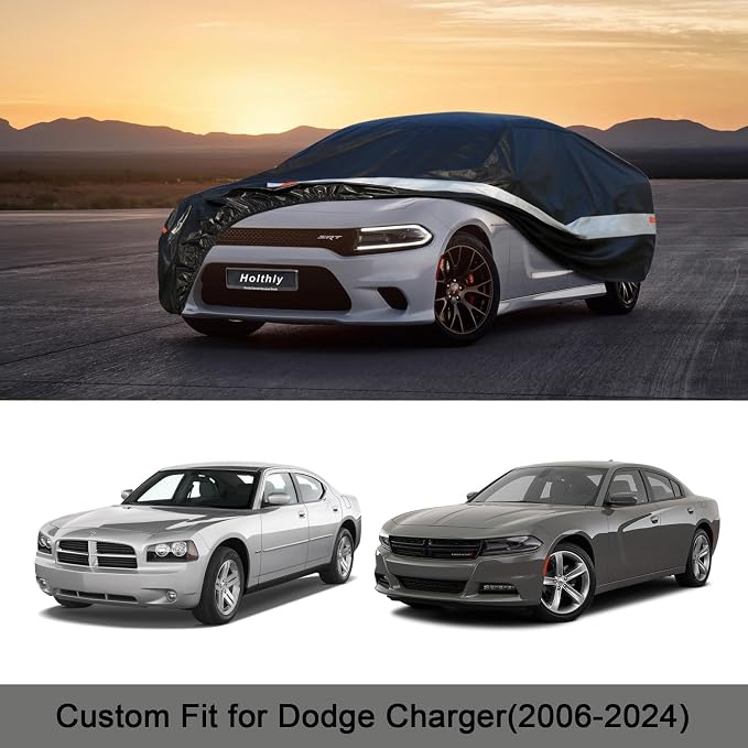 Holhtly Car Cover Custom Fit for Dodge Charger, Car Covers for Automobiles All - Image 7