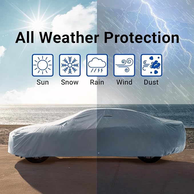 iCarCover Custom Car Cover for 2020-2025 Chevy Corvette C8 Without High Wing - Image 9