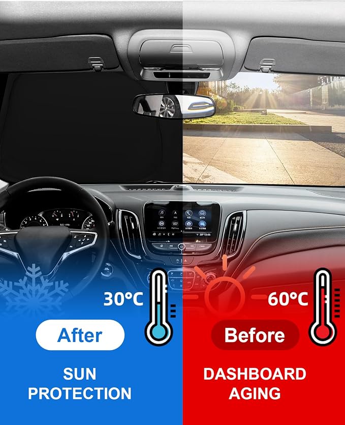 Windshield Sun Shade Sunshade Custom Fit - Image 6