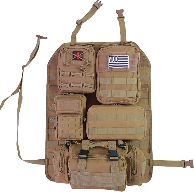 Universal Tactical Seat Back Organizer Vehicle Molle Panel Organizer Storage - Image 8