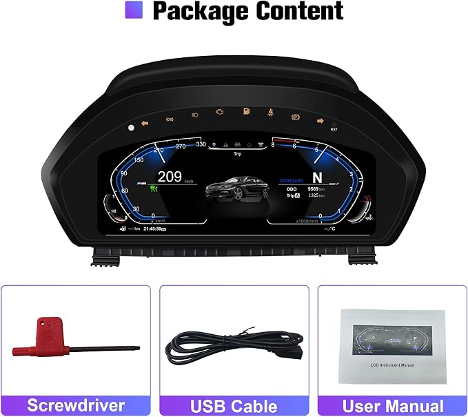 Speedometer Instrument for BMW F30 F36 2013-2020,12.3 inch Linux System - Image 7