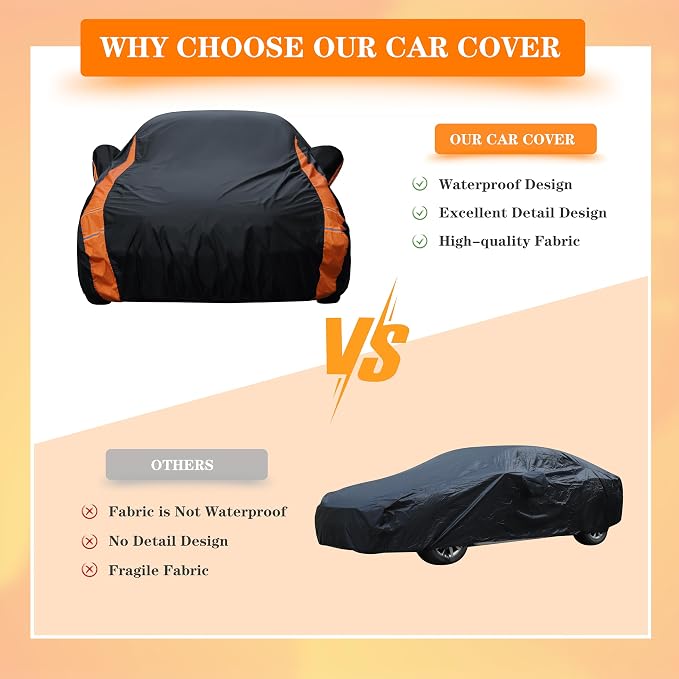 in Full Exterior Sedan Car Cover All Weather, Waterproof,UV Resistant, and - Image 7