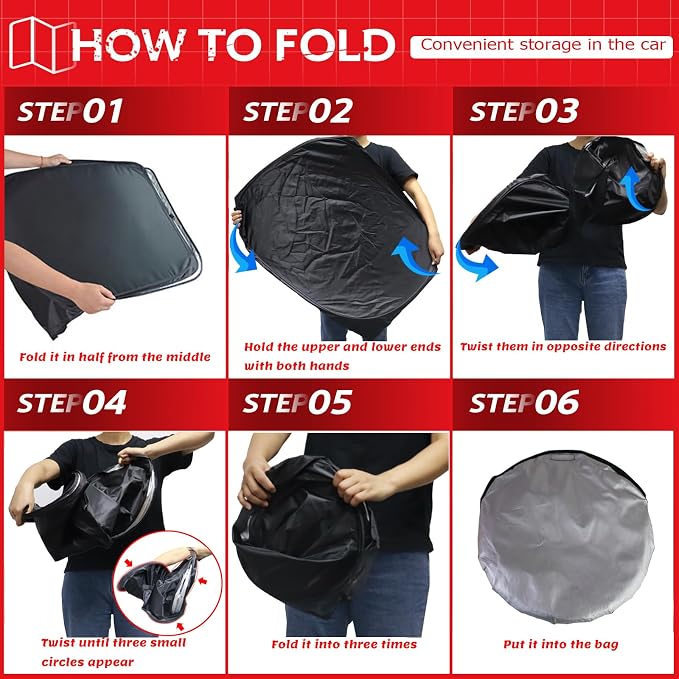 KAYZT Windshield Sun Shade for 2020-2025 Che-vrolet/Chevy Corvette Foldable - Image 6