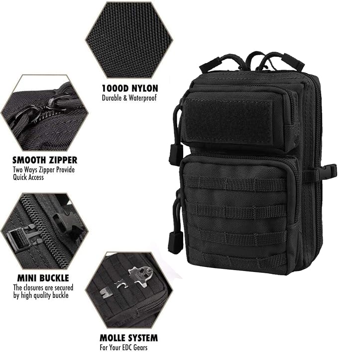 Universal Tactical Seat Back Organizer Vehicle Molle Panel Organizer Storage - Image 9