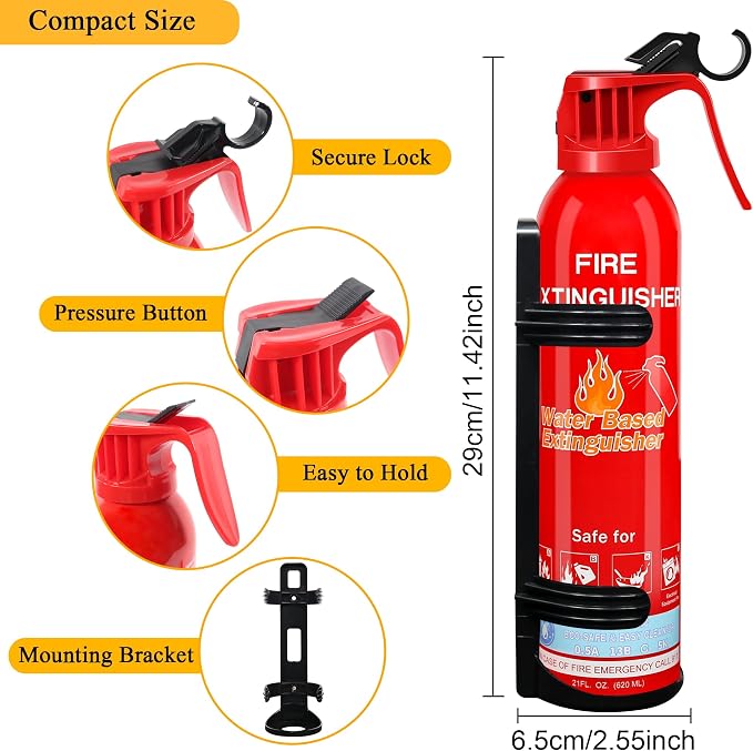 Fire Extinguisher for Home, Portable A, K Class Fire Extinguishers - Image 7