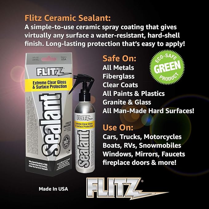 Flitz Ceramic Sealant - 8oz Bottle of USA-Made Ceramic Coating - Image 5