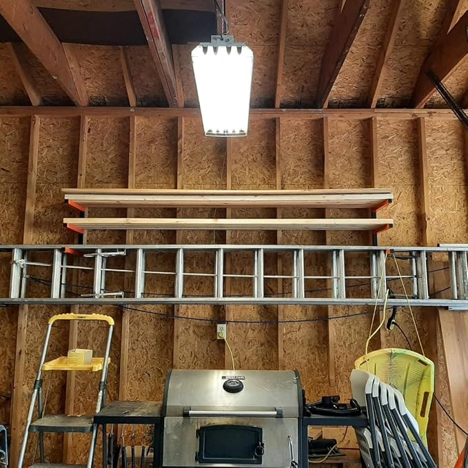 Lumber Storage Rack Metal Shelf Brackets, Sturdy Multipurpose Racking - Image 5