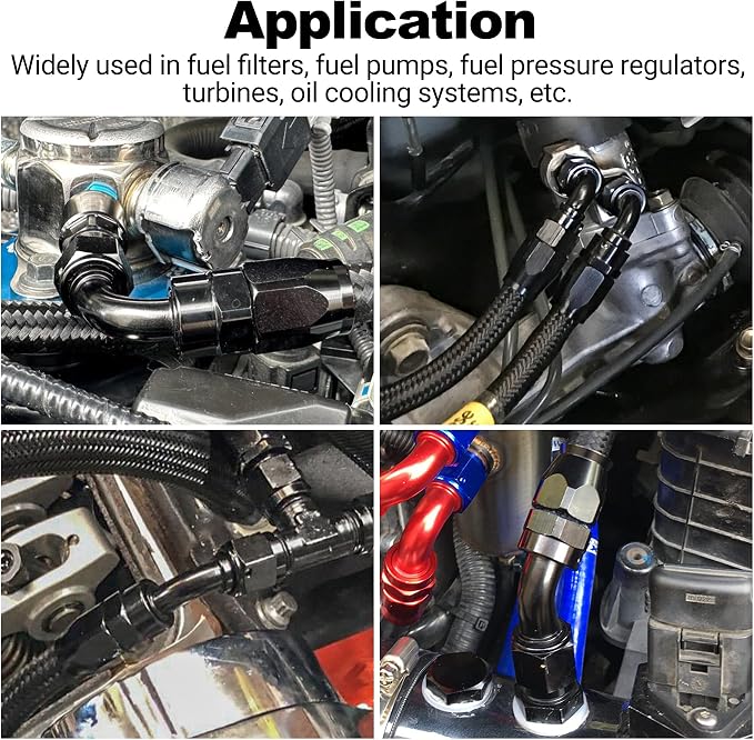 EVIL ENERGY 10AN 180 Degree One Piece Full Flow Hose End Fitting Swivel - Image 5