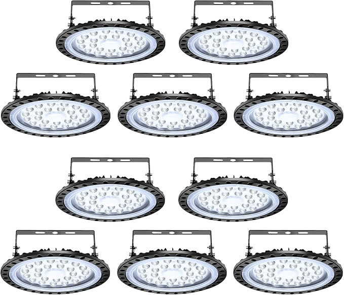 Viugreum 10 Pack 100W UFO LED High Bay Light, 10000LM 6500K Daylight White Led - Image 7
