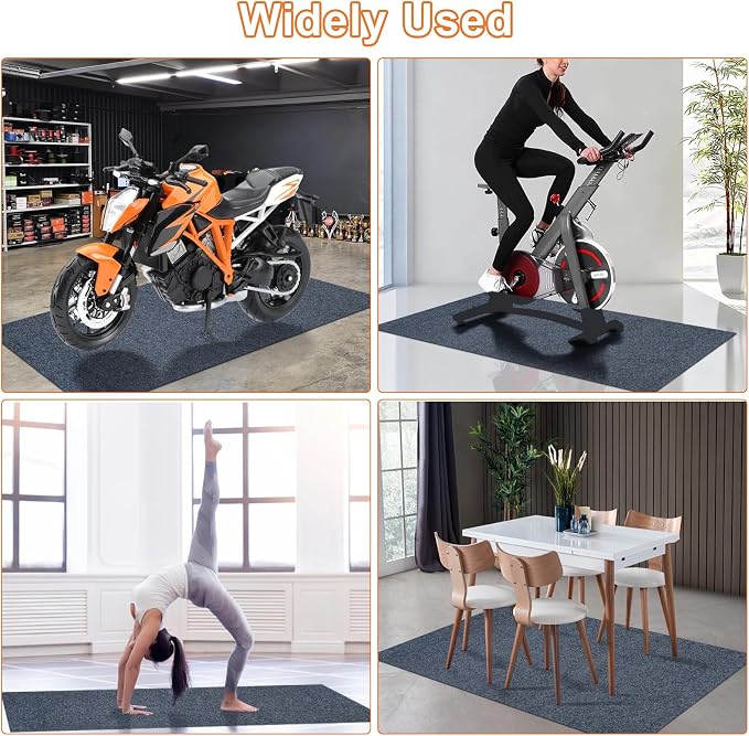 8.5 * 6.6 Ft Heavy Duty Oil Spill Mat, 6.5mm Thickened Large Garage Floor Mat - Image 7