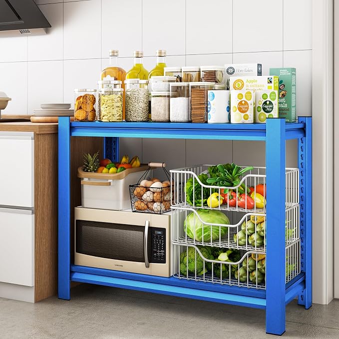 40" W Garage Shelving Heavy Duty,1000LBS Loads Adjustable Garage Storage Shelves - Image 7