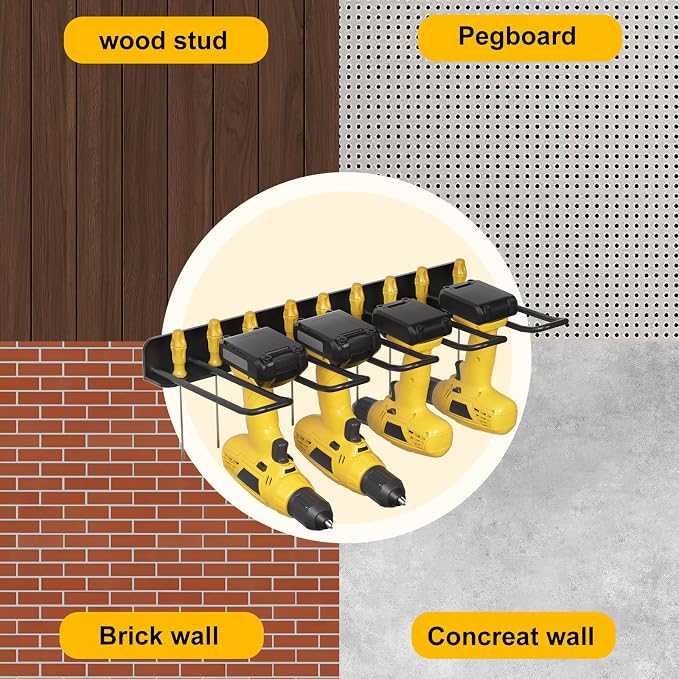 oviitech Power Tool Organizer Wall Mount,Power Tool Storage Rack - Image 6