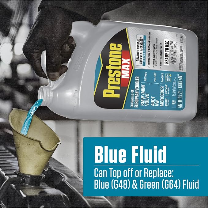 Prestone MAX Euro Blue 50/50 Antifreeze Automotive Coolant, Pack of One - Image 5