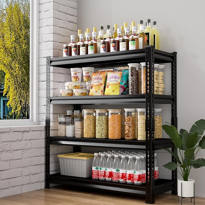 48" W Garage Shelving Heavy Duty,2000LBS Loads Adjustable Garage Storage Shelves - Image 8