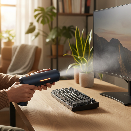 Why Canned Air Fails for PC Keyboard Cleaning — and How to Fix It Without Making a Mess