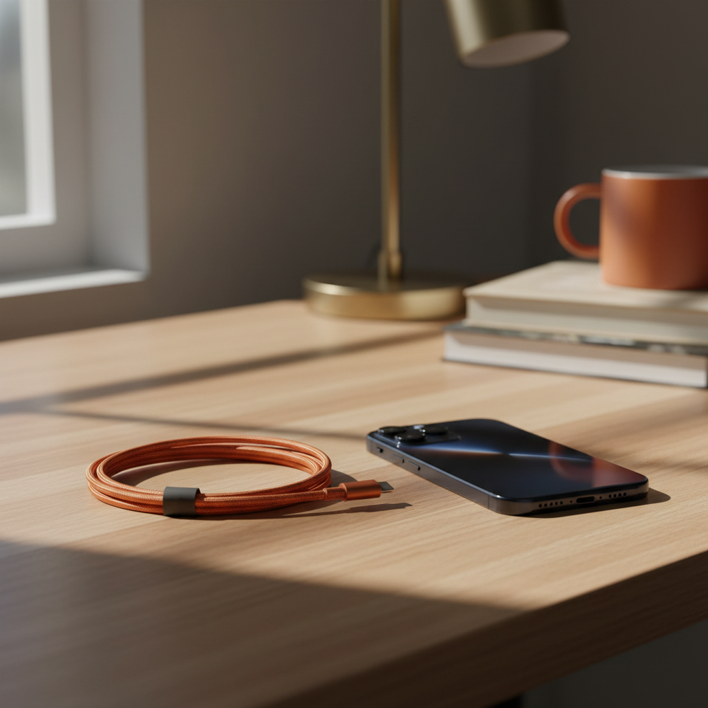 Choosing a Coiled USB-C to Lightning Cable for Fast Charging Before Your Setup Settles: Favor Flexible Reach Over Fixed Length