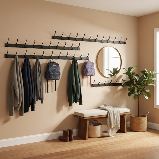 Splitting Entryway Organization by Job: When Daily Drop-and-Go and Seasonal Storage Need Different Wall Mount Coat Hooks