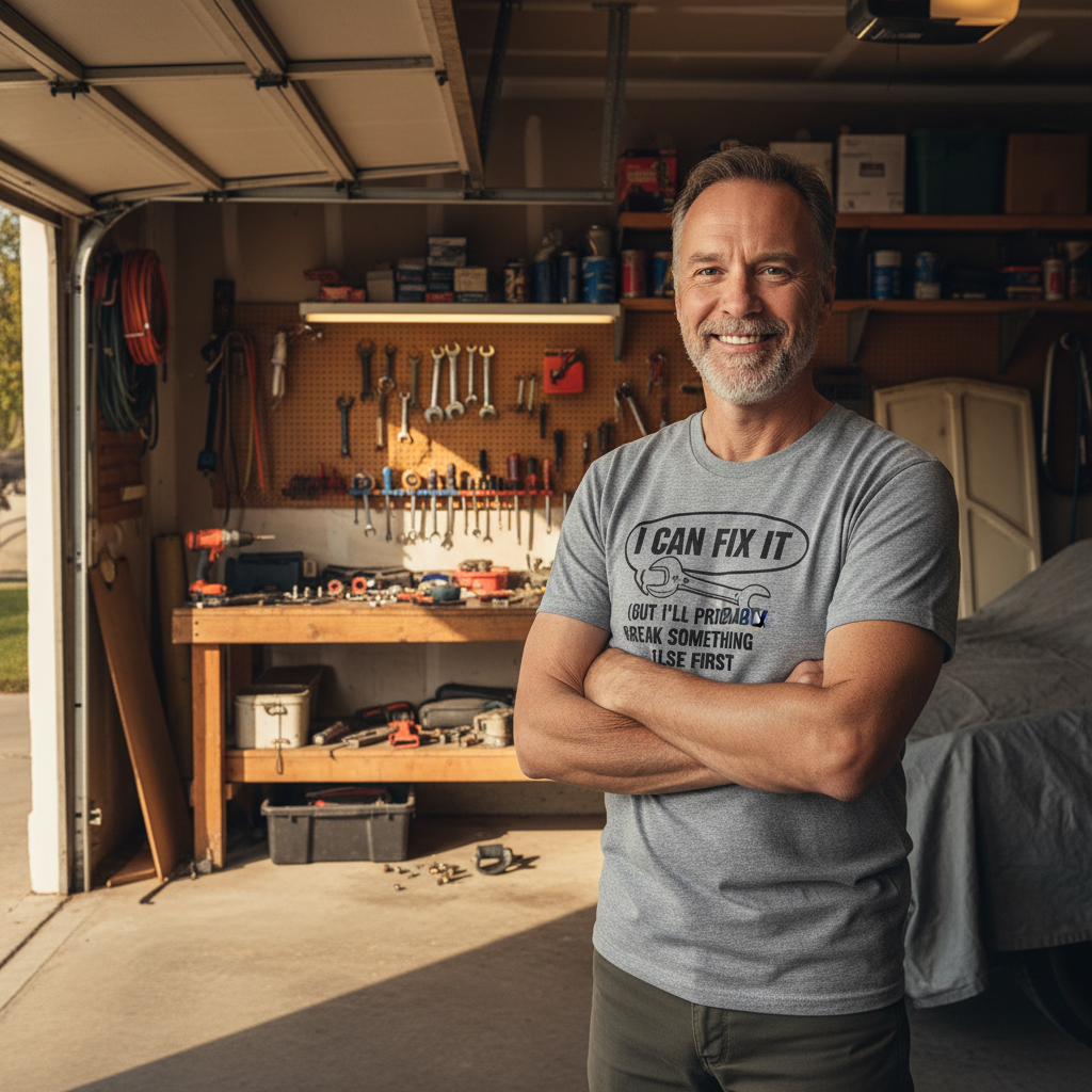 Funny Dad Garage T-Shirt Gift Ideas Bought in Spring, Tested in Summer: The Gift Letdown Nobody Plans For
