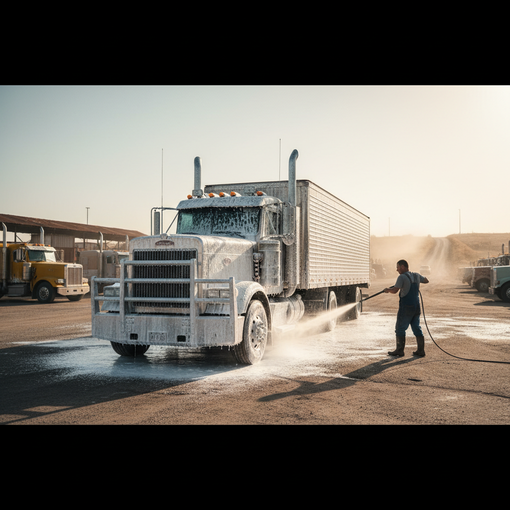 Savvy Fleet Owners Spend on the Right Soap and Skip the Pressure Washer Mistakes in Heavy Duty Truck Wash Exterior Cleaning