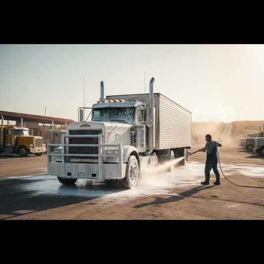 Savvy Fleet Owners Spend on the Right Soap and Skip the Pressure Washer Mistakes in Heavy Duty Truck Wash Exterior Cleaning