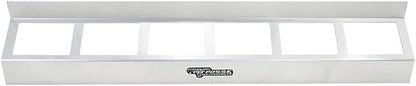 Pit Posse 304 Six Quart Oil Can Rack Holder 32" Caddy Wall Hanger Aluminum Shelf - Image 4
