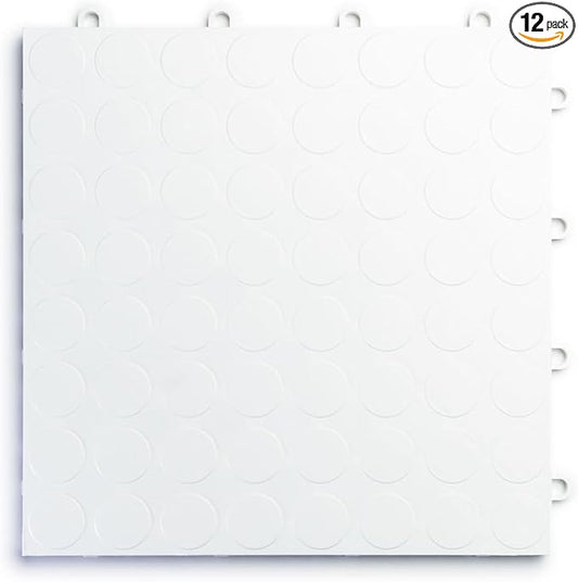 Big Floors RaceDeck CircleTrac, Interlocking Non-Slip Garage Flooring Tile by BigFloors