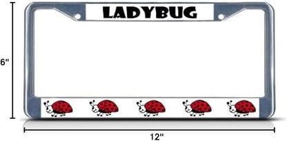 Ladybug Ladybugs License Plate Frame Tag Holder Cover - Image 2