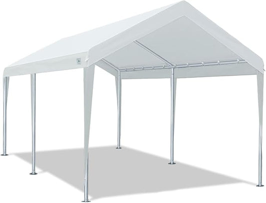 ADVANCE OUTDOOR Adjustable 10x20 ft Heavy Duty Carport Car Canopy Garage Boat by ADVANCEOUTDOOR