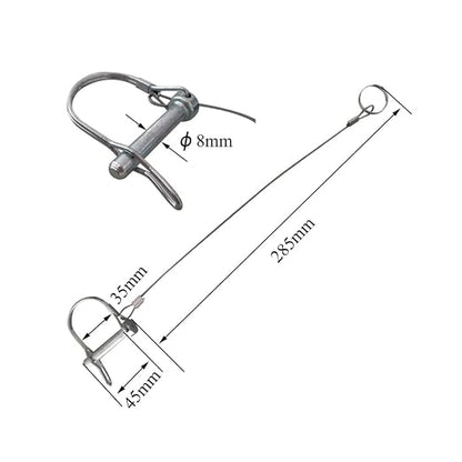 5Pcs Trailer Coupler Pin 5/16x 1-3/4（WxL） Prevents Loss Trailer Hitch Locking - Image 5