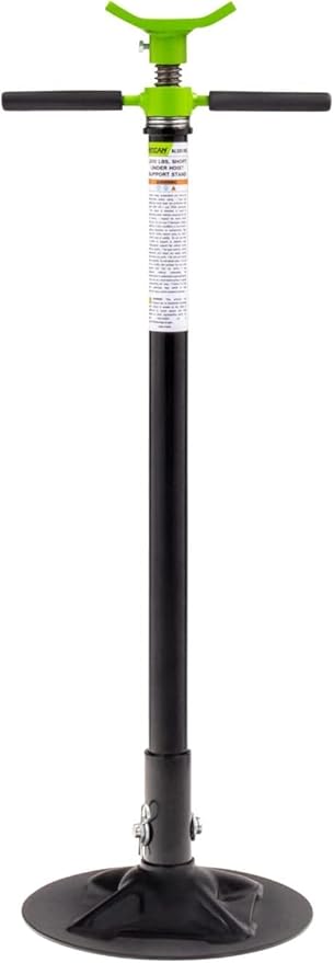 Arcan 1, 500 lb Underhoist Support Stand, Short Style, 48–76 Inch Height Range by Arcan