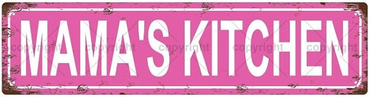 MAMA'S KITCHEN Space Vintage Metal Tin Street Sign Bar Cafe Garage Cave Home by Unknown