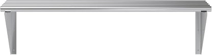AmGood 14 in. x 36 in. NSF Stainless Steel Tubular Wall Shelf | Heavy-Duty - Image 4