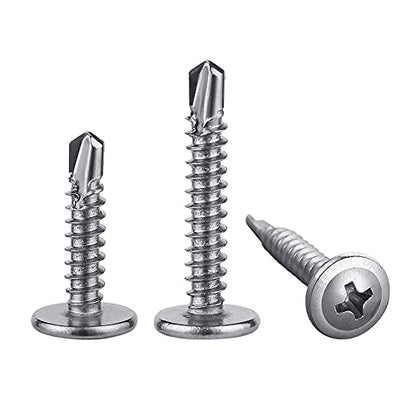 Wensilon（100pcs）#8×2”for Sheet Metal Self-Tapping Screws 410 Stainless Steel - Image 5