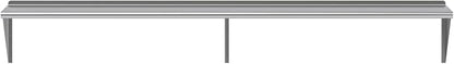AmGood 96" Long X 18" Deep Stainless Steel Wall Shelf | NSF Certified | - Image 4