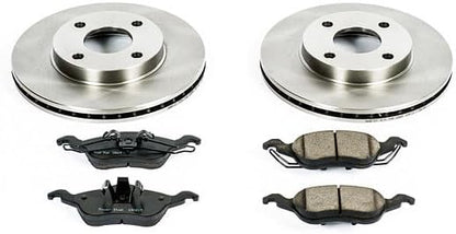 POWERSTOP KOE1358 Autospecialty Front Replacement Brake Kit-OE Brake Rotors & - Image 2