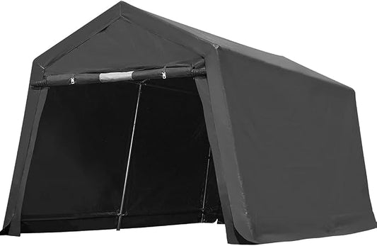 ADVANCE OUTDOOR 7x12 ft 2 Roll up Doors & Vents Outdoor Portable Storage by ADVANCEOUTDOOR
