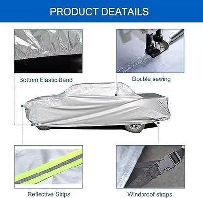 KouKou Truck Cover Waterproof All Weather, 6 Layers Full Pickup Cover, - Image 5