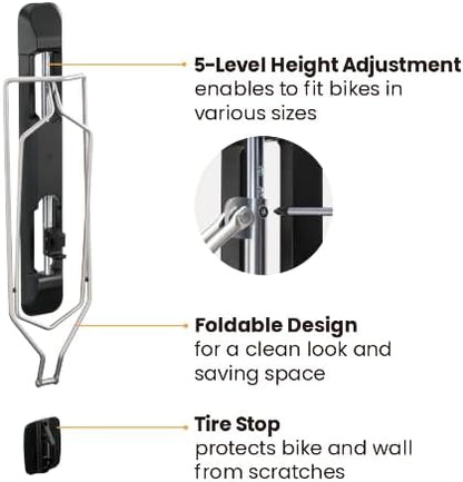 Unbound Bike Storage Rack: Swivel Wall Mount - Image 10