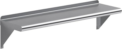 AmGood 36" Long X 10" Deep Stainless Steel Wall Shelf | NSF Certified | by AmGood