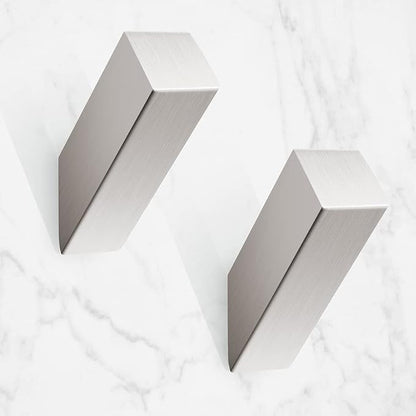 NINETREX Towel Hooks Brushed Nickel Stainless Steel 2 Pack Heavy Duty Modern by NINETREX